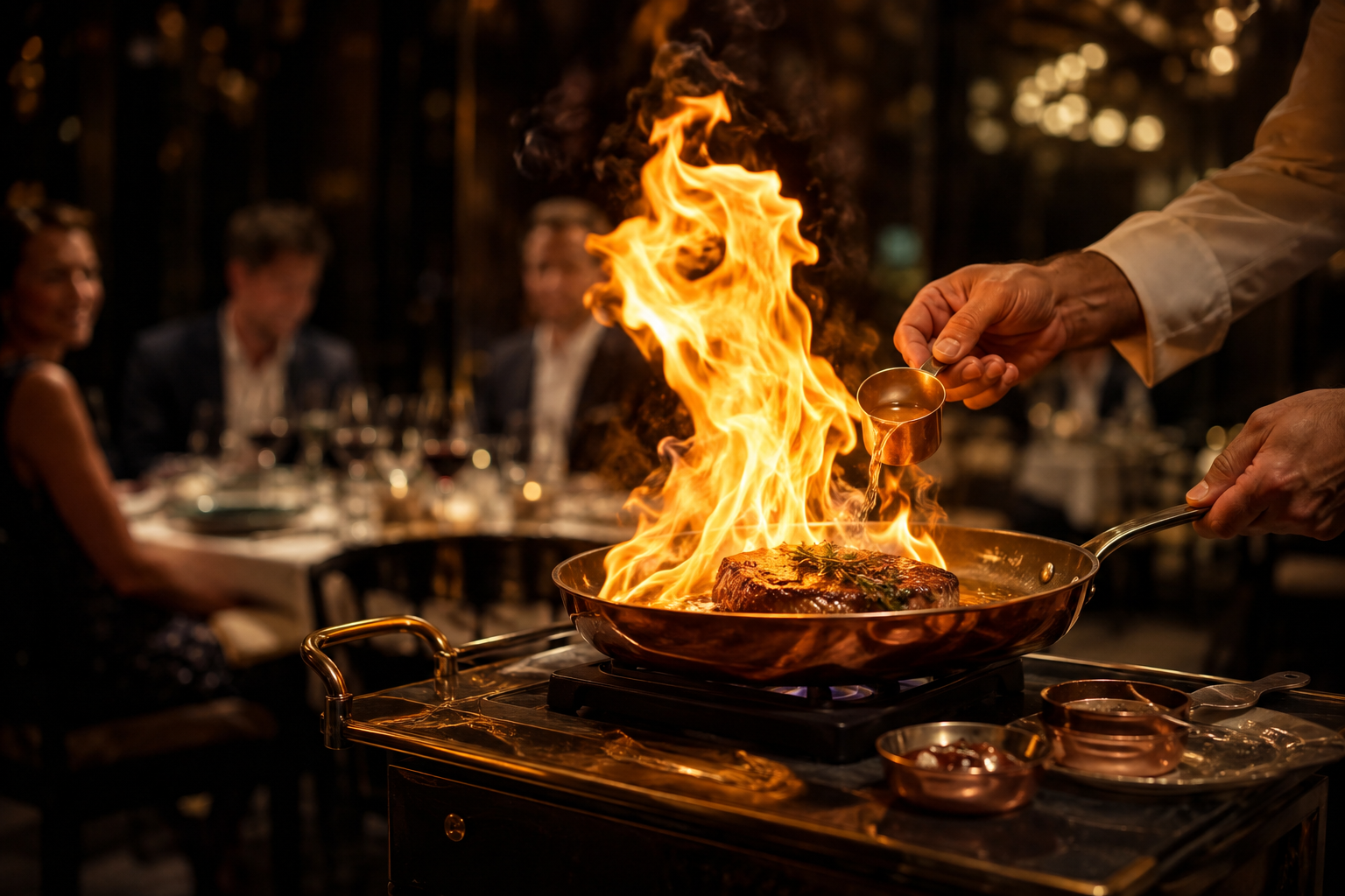 Show de fuego en El Gaucho